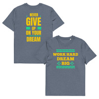 Unisex Custom Organic Cotton T-Shirt | Motivational Front & Back Print - Thumbnail 15