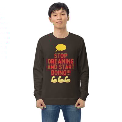 Unisex organic cotton sweatshirt with front print