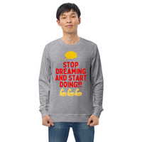 Unisex Organic Cotton Sweatshirt with Front Print - Thumbnail 5