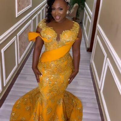 Orange sheath prom dresses for african women beading cyrstals birthday party dress evening formal dress