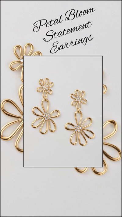 Petal Bloom Statement Earrings - FINAL SALE