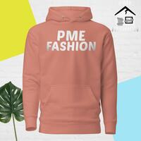 PME Fashion basic white letters Unisex Hoodie - Thumbnail 3