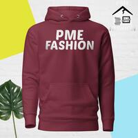 PME Fashion basic white letters Unisex Hoodie - Thumbnail 4