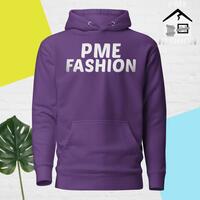 PME Fashion basic white letters Unisex Hoodie - Thumbnail 7