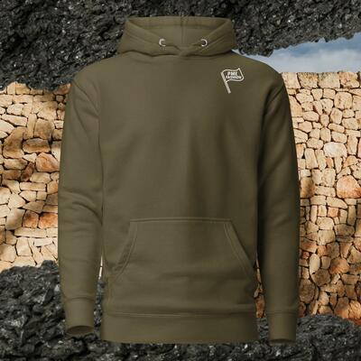 Pme fashion white flag unisex hoodie