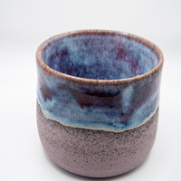 Purple Tie Dye Handle-less Mug 8oz - Thumbnail 1