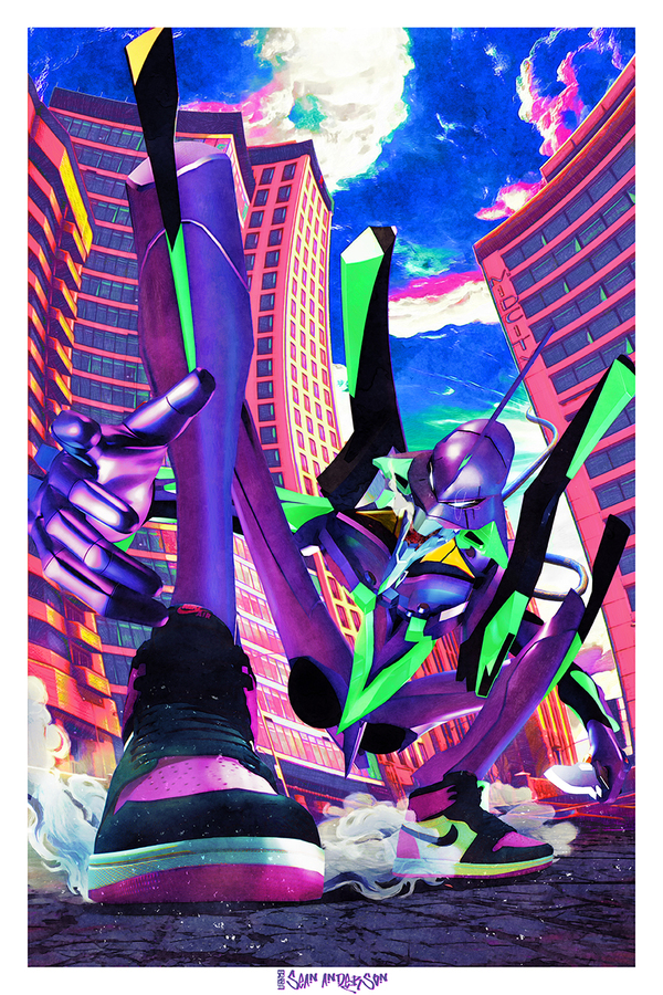Neon Genesis Evangelion Holofoil Print