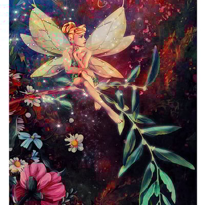 Tinkerbell holofoil print 