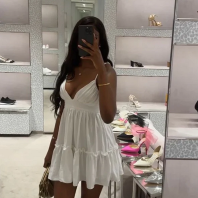 Spaghetti straps cute v neck short homecoming dresses