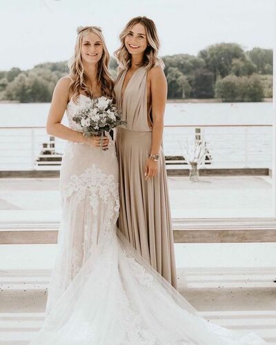 A Line Chiffon Mother of Bride/Groom Dress Evening Formal Gown