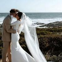 Mermaid Wedding Dress, Satin Wedding Dress Bridal Gown - Thumbnail 3