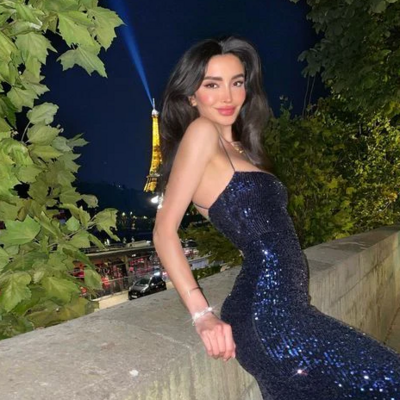 Sparkly navy blue sequins long evening dresses