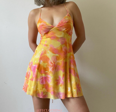 Fashion sexy hot girl suspender backless dress