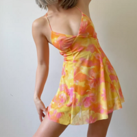 Fashion sexy hot girl suspender backless dress - Thumbnail 5