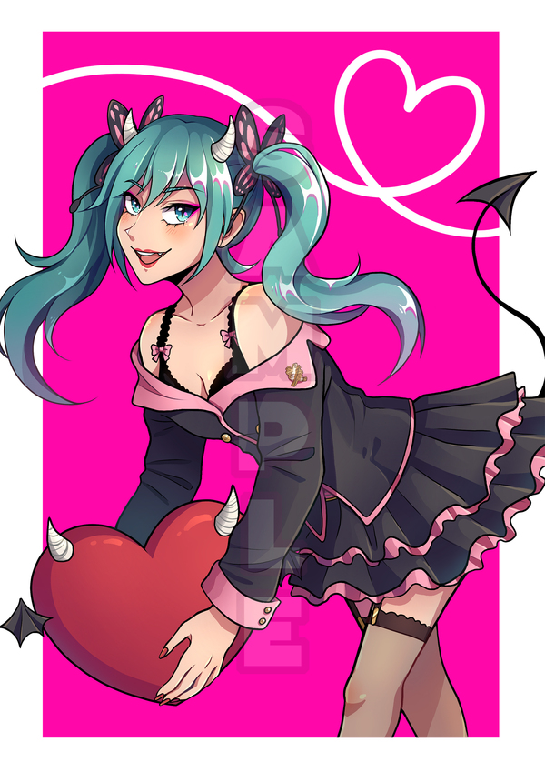 Hatsune Miku Sweet Devil A5 Prints