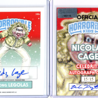 Horrorible Kids NICOLAS CAGE - CELEBRITY AUTO Card - Thumbnail 1