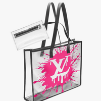 *Large Designer Inspired Tote Bag | Extra Transparent Inner Bag | Free Ship* - Thumbnail 2