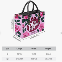 *Pink Rose Pop HandBag | Small /Med | PU Leather| Free Ship!* - Thumbnail 4