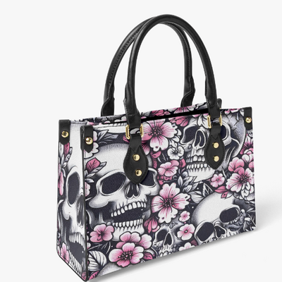 *dark bloom skull handbag | elegant gothic fashion | free ship*