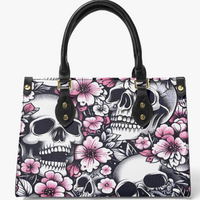 *Dark Bloom Skull Handbag | Elegant Gothic Fashion | Free Ship* - Thumbnail 1
