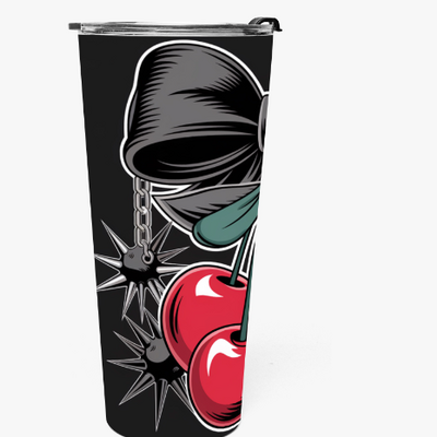 *gothic cherry 🍒  spike design | 30oz tumbler | stainless steel | free ship!*