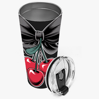 *Gothic Cherry 🍒  Spike Design | 30oz Tumbler | Stainless Steel | Free Ship!* - Thumbnail 2