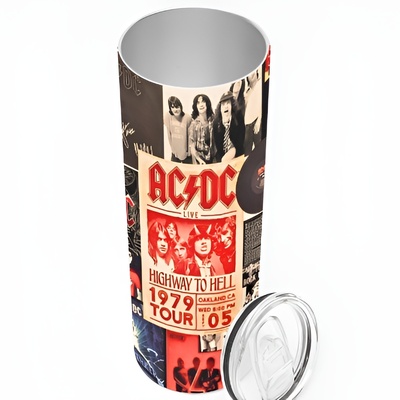 *rock band album collage tumbler | classic rock | 20oz /30oz | free ship!*
