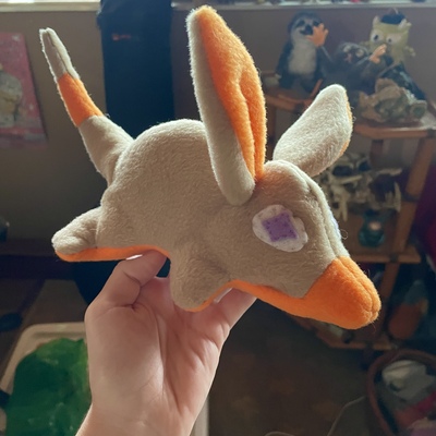 Bilby plush: brown & orange glam
