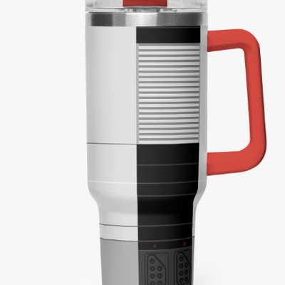 *retro system tumbler | n .e  s | personalizable w/game tag | free ship*