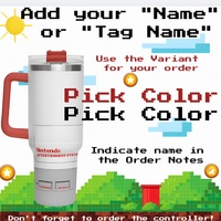 *RETRO SYSTEM TUMBLER | N .E  S | PERSONALIZABLE W/GAME TAG | FREE SHIP* - Thumbnail 1