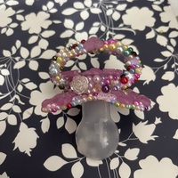 Abdl/Ddlg Purple glow in the dark full deco dragon adult pacifier - Thumbnail 2