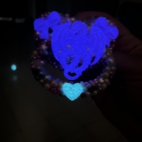 Abdl/Ddlg Purple glow in the dark full deco dragon adult pacifier - Thumbnail 3