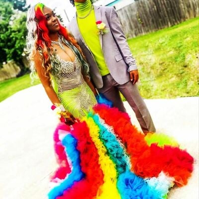 Colorful mermaid prom dresses for african women beading crystals birthday party dress evening formal dress