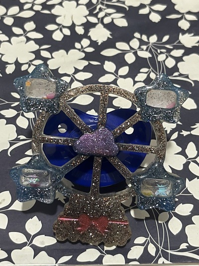 Abdl/Ddlg Blue glow in the dark Ferris wheel adult pacifier