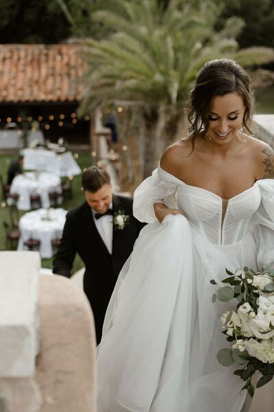 Chic Wedding Dress, Long Wedding Gown Bridal Dress