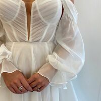 Chic Wedding Dress, Long Wedding Gown Bridal Dress - Thumbnail 1