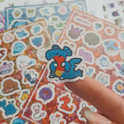 Mini pokémon sticker sheets