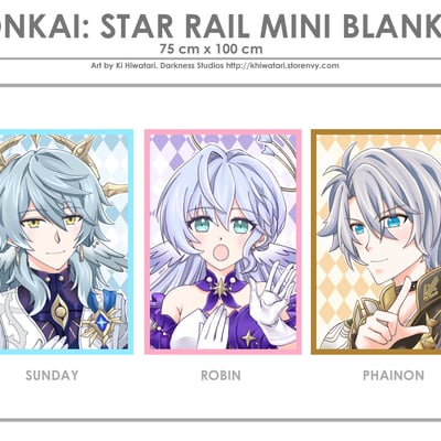 Honkai star rail mini blankets