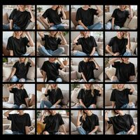 100 Black T-shirt Mockup, Canvas, Bella Canvas 3001 Mockup Bundle, Gildan T-shirt Mockup Bundle - Thumbnail 5