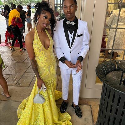 Yellow mermaid prom dresses for african women sequins lace birthday party dress evening formal dress