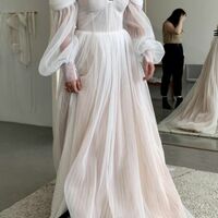 Elegant Wedding Dress, Tulle Wedding Dress Bridal Gown - Thumbnail 1
