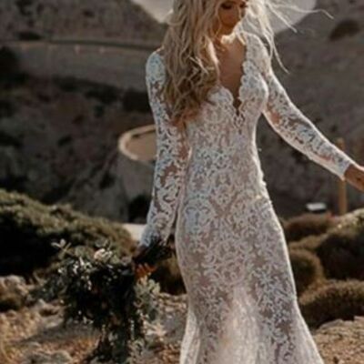 Sexy wedding dress, lace wedding dress bridal gown - Thumbnail 1