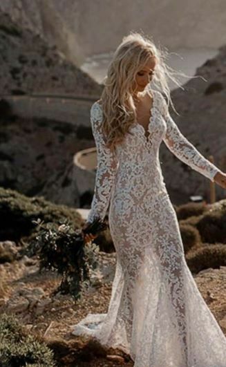 Sexy Wedding Dress, Lace Wedding Dress Bridal Gown