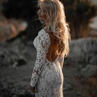 Sexy Wedding Dress, Lace Wedding Dress Bridal Gown - Thumbnail 1