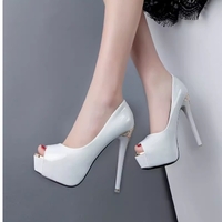 New style stiletto waterproof platform women's shoes professional high heels 3 colors - Thumbnail 2