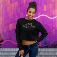PME Fashion basic black letters Crop Sweatshirt - Thumbnail 1