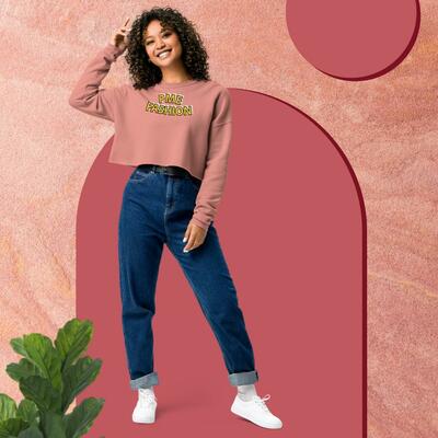 Pme fashion large gold arch crop sweatshirt