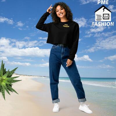 Pme fashion gold arch crop sweatshirt