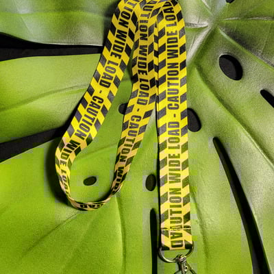 Caution wide load lanyard