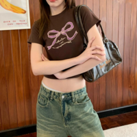 Y2K Bowknot Printed Top - Thumbnail 3